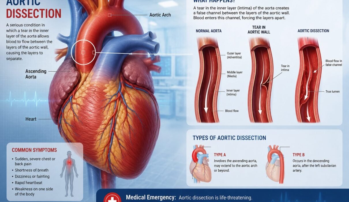 aortic dissection symptoms,aortic dissection causes,aortic dissection treatment