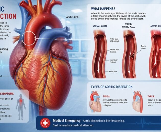aortic dissection symptoms,aortic dissection causes,aortic dissection treatment